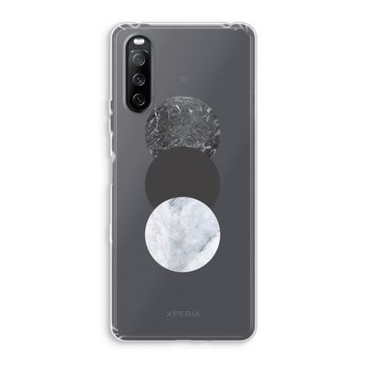Marmeren cirkels: Sony Xperia 10 III Transparant Hoesje