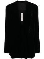 Rick Owens blouse à col v profond - Noir