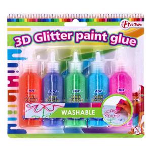 Toi-Toys Glitterlijm 5 Stuks