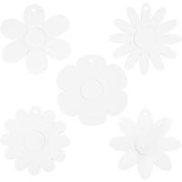 Creativ Company Bloemen, d 20 cm, 400 gr, wit, 5x3 stuk/ 1 doos