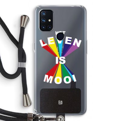 Het Leven Is Mooi: OnePlus Nord N10 5G Transparant Hoesje met koord