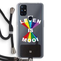 Het Leven Is Mooi: OnePlus Nord N10 5G Transparant Hoesje met koord