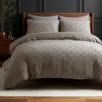 Dekbedovertrek 3D Embossed - Eenpersoons (140x200 cm) - Meerkleurig Microvezel - Dessin: Effen - Sleeptime Elegance - Dekbed-Discounter.nl