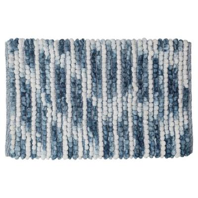 Basic Sealskin vintage badmat 50x80 cm blauw
