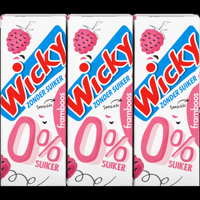 Wicky Smaak Framboos 0% Suiker 6 x 200 ml bij Jumbo