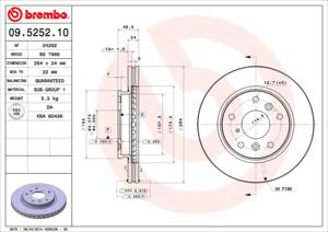 Brembo Remschijven 09.5252.10