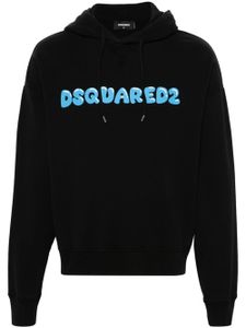 DSQUARED2 hoodie à logo imprimé - Noir