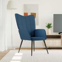 Relaxstoel stof blauw