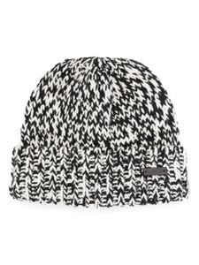 Saint Laurent bonnet en maille épaisse - Noir