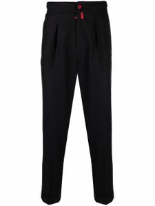 Kiton pantalon de jogging à coupe droite - Noir