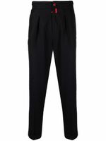 Kiton pantalon de jogging à coupe droite - Noir