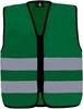 Korntex KX201 Kids´ Hi-Vis Safety Vest With Front Zipper Aalborg - Forest Green - S (7-12 years)