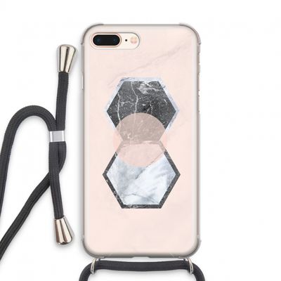 Creatieve toets: iPhone 8 Plus Transparant Hoesje met koord