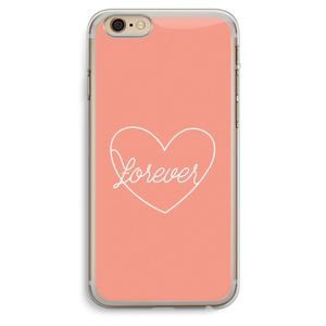 Forever heart: iPhone 6 Plus / 6S Plus Transparant Hoesje