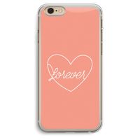 Forever heart: iPhone 6 Plus / 6S Plus Transparant Hoesje Forever heart: iPhone 6 Plus / 6S Plus Transparant Hoesje