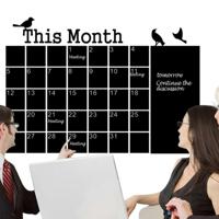 Kalender schoolbord muur stickers PVC verwisselbare Blackboard Office decoratie Suppliess