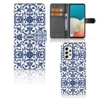 Samsung Galaxy A53 Hoesje Flower Blue