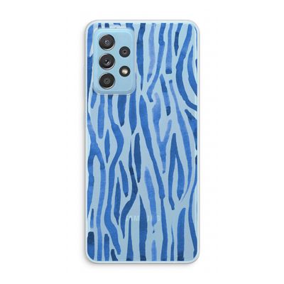 Blauwe nerven: Samsung Galaxy A73 Transparant Hoesje