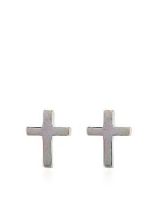 Stolen Girlfriends Club boucles d'oreilles Stolen Cross en argent sterling