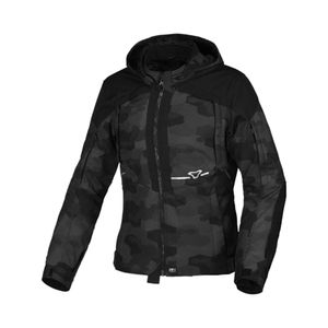 MACNA Territor Lady, Textiel motorjas dames, Zwart Grijs