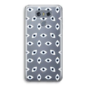 Eyes pattern: LG G6 Transparant Hoesje