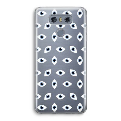 Eyes pattern: LG G6 Transparant Hoesje