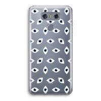 Eyes pattern: LG G6 Transparant Hoesje