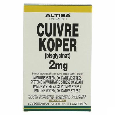 Altisa Koper Bisglycinaat 2mg Comp 60