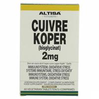 Altisa Koper Bisglycinaat 2mg Comp 60