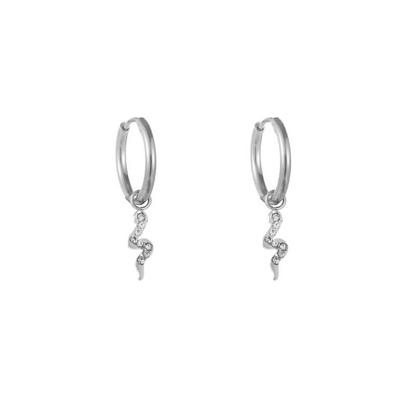 Go Dutch Label Oorringen Snake Zilver
