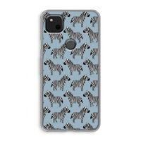 Zebra: Google Pixel 4a Transparant Hoesje