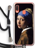 The Pearl Earring: Samsung Galaxy A20e Transparant Hoesje met koord The Pearl Earring: Samsung Galaxy A20e Transparant Hoesje met koord