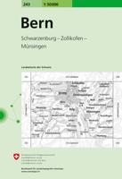 Wandelkaart - Topografische kaart 243 Bern | Swisstopo