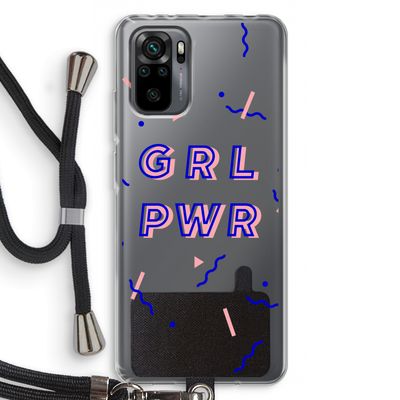 GRL PWR: Xiaomi Redmi Note 10 Pro Transparant Hoesje met koord