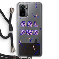 GRL PWR: Xiaomi Redmi Note 10 Pro Transparant Hoesje met koord