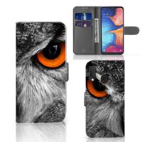 Samsung Galaxy A20e | Telefoonhoesje | Met pasjeshouder | Uil