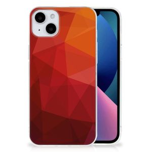 TPU Hoesje voor iPhone 15 Plus Polygon Red