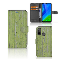 Huawei P Smart 2020 Book Style Case Green Wood