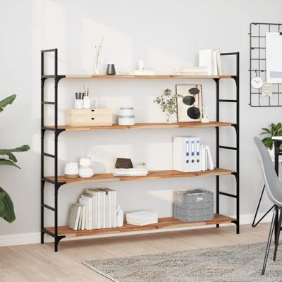 Wandschap zwevend olieafwerking 140x30x2 cm massief acaciahout