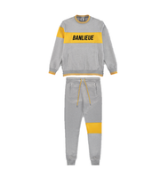 Banlieue Band Trainingspak Grey/Yellow - Maat XS - Kleur: GeelGrijs | Soccerfanshop - thumbnail