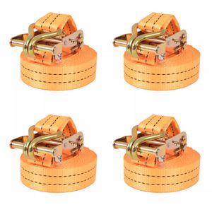 VidaXL Spanbanden 1 ton 6mx38mm oranje 4 st