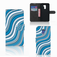 Xiaomi Pocophone F1 Telefoon Hoesje Waves Blue - thumbnail