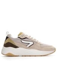 HUB Glide light bone/white/dark olive Suede Heren