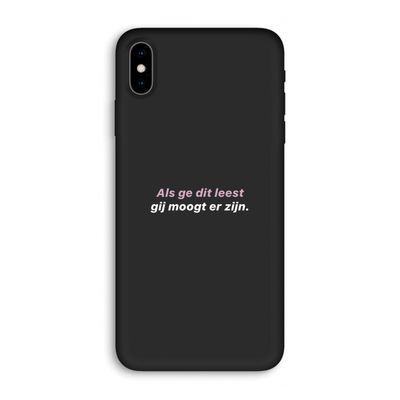 gij moogt er zijn: iPhone XS Max Biologisch afbreekbaar hoesje