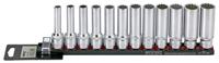 Doppenset 1/2", 12-kant lang 12-dlg. op rail 301204 Doppenset 1/2", 12-kant lang 12-dlg. op rail 301204