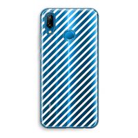 Strepen zwart-wit: Huawei P20 Lite Transparant Hoesje