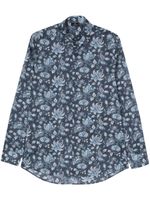 ETRO chemise en coton à imprimé cachemire - Bleu - thumbnail