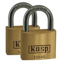 Kasp K12525D2 Hangslot 25 mm Gelijksluitend Goud-geel Sleutelslot - thumbnail