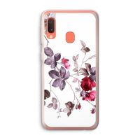 Mooie bloemen: Samsung Galaxy A20e Transparant Hoesje