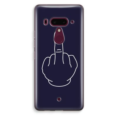 F**k U: HTC U12+ Transparant Hoesje